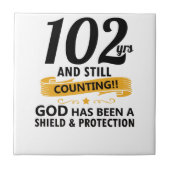 102年とまだ誕生日を数える タイル (正面)