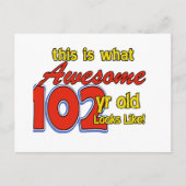 102歳のデザイン ポストカード (正面)