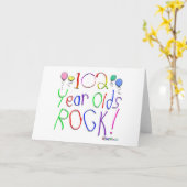 102歳のロック！ カード (黄色い花)