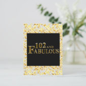 102歳の誕生日 ポストカード (スタンド正面)