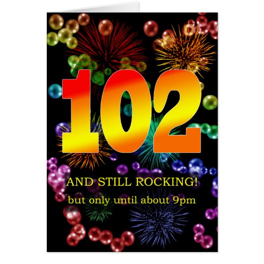 102番目の誕生日がまだ揺れる (正面)