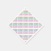 102番目の誕生日マイルストーン スタンダードカクテルナプキン (角)