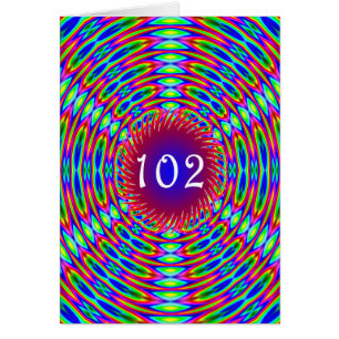 102番目の誕生日抽象芸術トリップ(幻覚体験)のような渦巻き