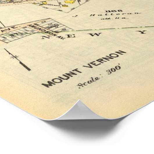 102103 Mt Vernon ポスター (角)