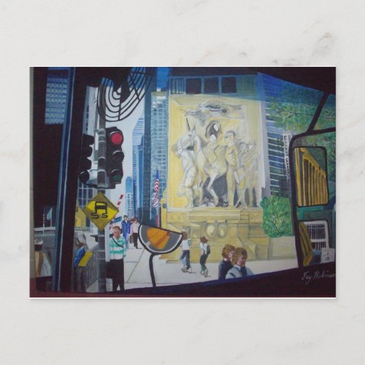 1025255シカゴブリッジバイフェイロビンソン ポストカード (正面)