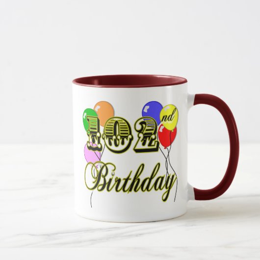 102nd気球との誕生日 マグカップ (右)