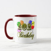 102nd気球との誕生日 マグカップ (左)