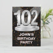 102nd誕生日パーティーの招待の名前の追加 招待状 (スタンド正面)