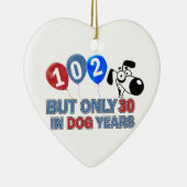 102th歳のデザイン セラミックオーナメント (右)