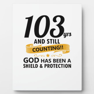 103年今も誕生日を数える フォトプラーク