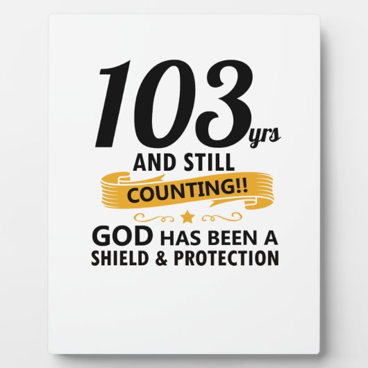 103年今も誕生日を数える フォトプラーク (正面)