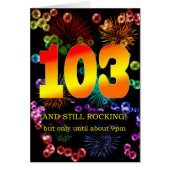 103番目の誕生日がまだ揺れる (正面)