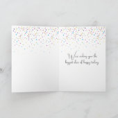 103誕生日バルーン付きダクリングカップル カード (内部)