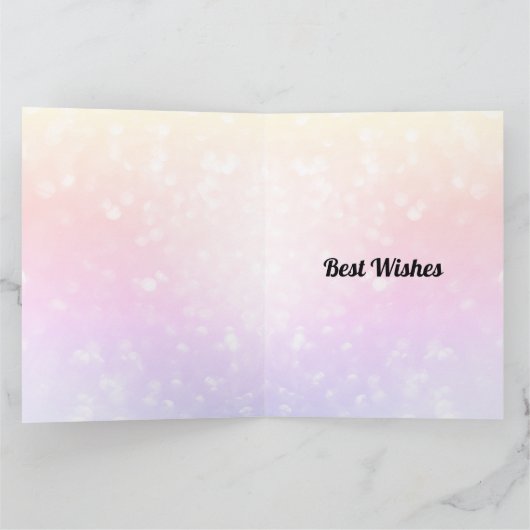 104かわいらしパーソナライズされた誕生日 カード (内部)