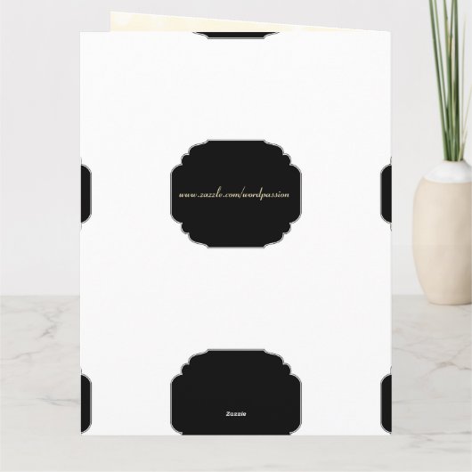 104かわいらしパーソナライズされた誕生日 カード (裏面)