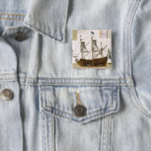 104カリフォルニアのフランスのな一流の船を通したセクション 缶バッジ (インサイチュ)