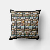 104モダンパーソナライズされたフォトコラージュ クッション (裏面)