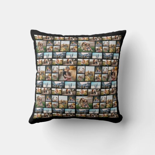 104モダンパーソナライズされたフォトコラージュ クッション (裏面)