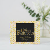104歳の誕生日 ポストカード (スタンド正面)