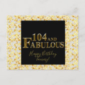 104歳の誕生日 ポストカード (正面)