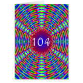 104番目の誕生日抽象芸術トリップ(幻覚体験)のような渦巻き (正面)