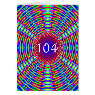 104番目の誕生日抽象芸術トリップ(幻覚体験)のような渦巻き