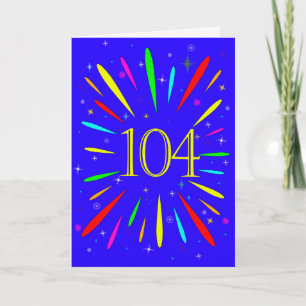 104番目の誕生日爆発カード カード