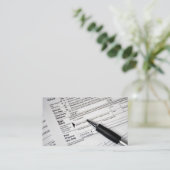 1040年所得税型枠インクペン 名刺 (スタンド正面)