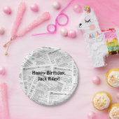 1040所得税型枠誕生日 ペーパープレート (パーティー)