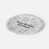 1040所得税型枠誕生日 ペーパープレート (アングル)