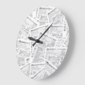 1040所得税型枠 ラージ壁時計 (傾斜)