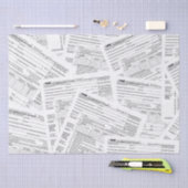 1040所得税型枠 薄葉紙 (クラフト)