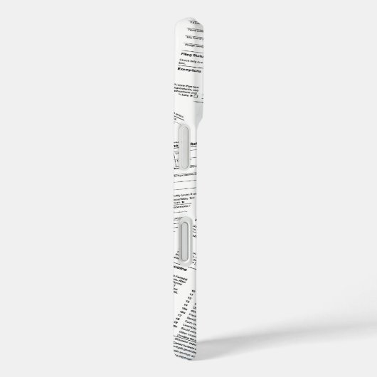 1040所得税型枠 Case-Mate iPhoneケース (裏面 / 右)