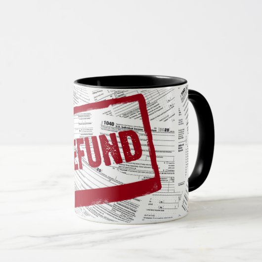 1040 2020年の税金型枠 マグカップ (正面右)