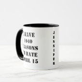 1040 Reasons Funny Tax Accountant Coffee Mug マグカップ (正面左)