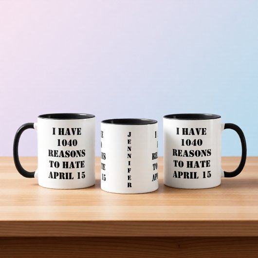 1040 Reasons Funny Tax Accountant Coffee Mug マグカップ