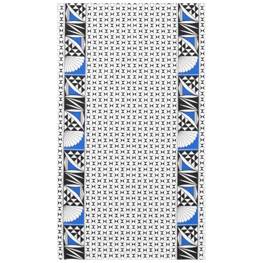 104"南西の日の出（青） テーブルクロス (正面)