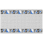 104"南西の日の出（青） テーブルクロス (正面(横))