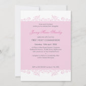 104 Gina :: COMMUNION招待状:: curls 2P 招待状 (裏面)