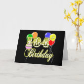 104th気球との誕生日 カード (黄色い花)