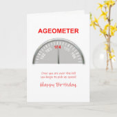 104th誕生日、Ageometerの読書 カード (黄色い花)