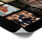 105枚の写真コラージュメモリー ポスター (角)