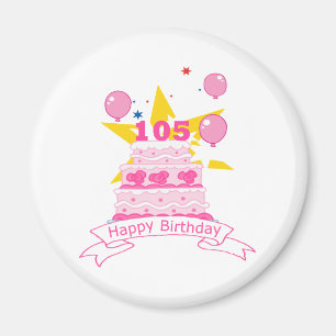 105歳お誕生日ケーキ マグネット