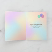 105歳の誕生日のための箱入りベンガル猫 カード (内部)