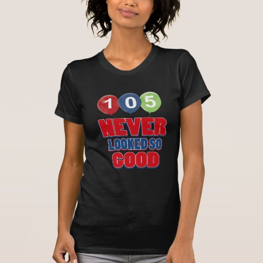105歳の誕生日のデザイン Tシャツ (正面)