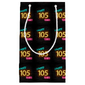 105歳の誕生日 ネオンサイン スモールペーパーバッグ (正面)