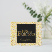 105歳の誕生日 ポストカード (スタンド正面)