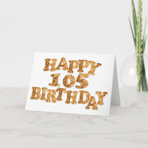 105番目の誕生日カード（Cookie愛好家の場合） カード