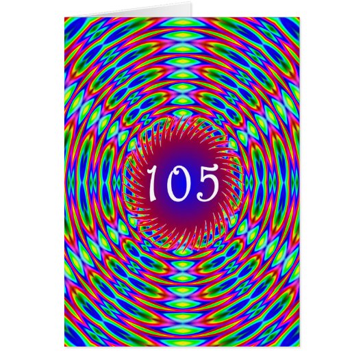 105番目の誕生日抽象芸術トリップ（幻覚体験）のような渦巻き (正面)