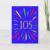 105番目の誕生日爆発カード カード (正面)